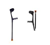 CHCWR Forearm Crutches for Adult, Aluminum Folding Walking Canes, Adjustable Telescopic Cane Crutch for Seniors Disabled Elderly,Applicable height: 140-190cm/4' 5''-6' 2'' Double The co