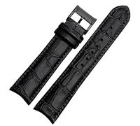 CHCWR Genuine leather watchband for Citizen Seiko wristband 20mm curve end cow leather black blue brown straps