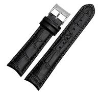 CHCWR Genuine leather watchband for Citizen Seiko wristband 20mm curve end cow leather black blue brown straps