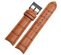 CHCWR Genuine leather watchband for Citizen Seiko wristband 20mm curve end cow leather black blue brown straps
