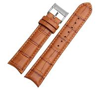 CHCWR Genuine leather watchband for Citizen Seiko wristband 20mm curve end cow leather black blue brown straps