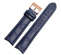 CHCWR Genuine leather watchband for Citizen Seiko wristband 20mm curve end cow leather black blue brown straps