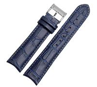CHCWR Genuine leather watchband for Citizen Seiko wristband 20mm curve end cow leather black blue brown straps