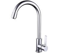CHCWR Home Kitchen Faucet Single Connected Cold and Hot Water Mixer Kitchen Sink Faucet Ceramic Valve Core Lifting Cold and Hot Water Mixer Single Handled Electroplating