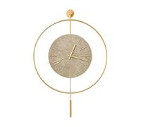 CHCWR Home Wall Clock Kitchen Mute Gold Clock Quartz Decorative Wall Clock(79 * 79CM)