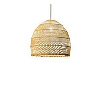 CHCWR Japanese Tatami Chandelier Southeast Asian Pendant Lamp Vintage Handmade Hanging Light Bedroom Dining Living Tea Room Ceiling Lighting, Adjustable Height Furniture Commemoration Day vision