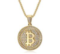 CHCWR jewelry titanium steel alloy rhinestone round B letter pendant necklace men's and women's necklace