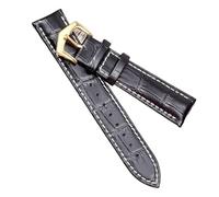 CHCWR Leather Straps Compatible with Leather Watch Strap Pp Pin Buckle 19mm20mm21mm22mm Men's Watchband(Brown Silver,20mm)