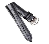 CHCWR Leather Straps Compatible with Leather Watch Strap Pp Pin Buckle 19mm20mm21mm22mm Men's Watchband(Brown Silver,20mm)