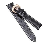 CHCWR Leather Straps Compatible with Leather Watch Strap Pp Pin Buckle 19mm20mm21mm22mm Men's Watchband(Brown Silver,20mm)