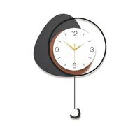 CHCWR Light Luxury Wall Clock Iron Art Living Room Wall Watch Nordic Household Atmosphere Silent Art Clock