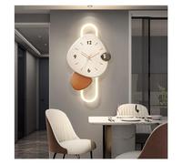 CHCWR Living Room Clock Wall lamp TV Back Wall Clock Wall Art Restaurant led Decorative Painting(Size:60x100cm)