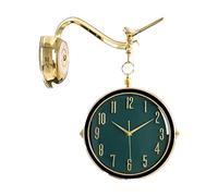 CHCWR Living Room Double-sided Wall Clock Household Nordic Wind Two-sided Clock Art Clock Hanging on The Wall
