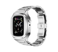 CHCWR Luxury Metal Stainless Steel Watch Case And Watch Band Modification Kit，For 8 7 45mm SE 6 5 4 44mm Watch Band Replacement parts