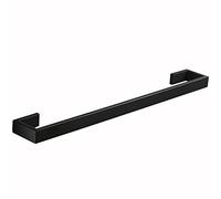 CHCWR Matte Black Towel Bar Stainless Steel, Bathroom Towel Rail Hand Towel Bar, Toilet Paper Holder and Robe (Size : 70cm) Present