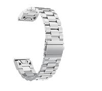 CHCWR Metal Watchband Strap For Fenix 6X 6 Pro 7 7X 5X 5 3HR 20 22 26mm Smartwatch Stainless Steel Band Fenix 7S 6S 5S Bracelet
