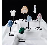 CHCWR Natural Raw Stone Electroplate Clear Crystal Cluster Irregular Energy Mineral Specimen Collection Home Office Ornament,Crystal Cluster