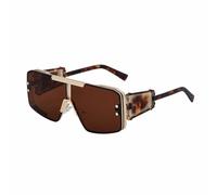 CHCWR New 2025 Oversized Square Punk Sunglasses Women Metal Frame Sun Glasses For Ladies Mens Shades Eyewear UV400