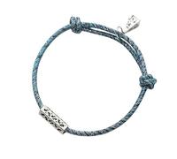 CHCWR New 2026 Unisex 16-21Cm Lucky 925 Silver Rope Bracelets Women Retro Blue Wax Thread Line String For Her Decoration Jewelry Luxury With You Accessories Trendy For Women And Men