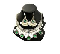 CHCWR New 2026 Unisex Stainles Stell Retro Bell Pendant Golden Necklace Earrings Jewelry Set Luxury Colorful Rhinestone Inlay Wedding Sets Fashion Trendy Accessories Creative Gift For Women And Men