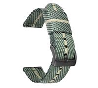 CHCWR Nylon Watch Strap Nylon Watch Band 18Mm 20Mm 22Mm 24Mm Quick Release Watch Straps Watchbands Sports Strap /22Mm/Green White-B