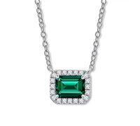 CHCWR Pendant Necklace For Women Lad Gemstone Wedding Party Bridal Jewelry
