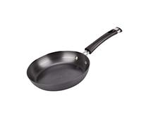 CHCWR Professional Wrought Iron Uncovered Frying Pan Single Handle Frying Pan One Pot Dual Purpose