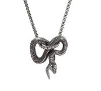 CHCWR Punk Stainless Steel Snake Dragon Tiger Pendant Necklace Vintage Animals Symbol Necklace