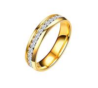 CHCWR Rings for Women Two Rows Of Full Diamond Rings Men'S And Women'S Universal Rings Anniversary Valentine's Day Gifts for Girls Women