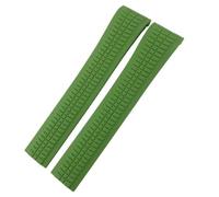 CHCWR Rubber Strap Metal Pin 21mm Watch Band Fit For PATEK 5167A 5167R AQUANAUT Philippe PP Brown Waterproof Bracelets