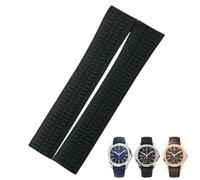 CHCWR Rubber Strap Metal Pin 21mm Watch Band Fit For PATEK 5167A 5167R AQUANAUT Philippe PP Brown Waterproof Bracelets