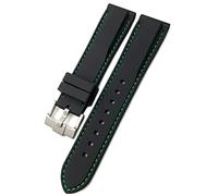 CHCWR Rubber Watchband 19Mm 21Mm 20Mm 22Mm 23.0Mm 24Mm Fit for Skx Soft Waterproof Silicone Watch Strap/Black Red/19Mm