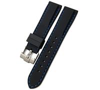 CHCWR Rubber Watchband 19Mm 21Mm 20Mm 22Mm 23.0Mm 24Mm for Soft Waterproof Silicone Watch Strap/Black Yellow/20Mm
