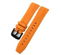 CHCWR Rubber Watchband 21mm 22mm Fit for Tissot T120417 T120407 SEASTAR Sport Diving Watch Strap Black Orange
