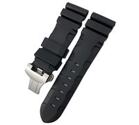CHCWR Rubber Watchband 22mm 24mm 26mm Silicone Watch Strap For Panerai Submersible Luminor PAM Waterproof Bracelet