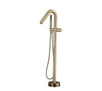 CHCWR Shower Head and Hose Set for Bath Taps with Diverter Single Handle Freestanding Taps for Bath 360 Degree Swivel,Brushed Gold