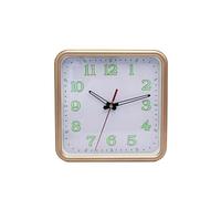 CHCWR Silent Wall Clock Household Square Round Second Silent Wall Clock Living Room Bedroom Wall Mounted