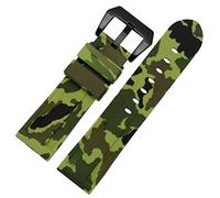CHCWR Silicone watchband For PAM111 386 441 series wristband straps 20mm 22mm 24mm 26mm Waterproof sports camouflage bracelet