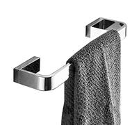 CHCWR Single Towel Bar Rail，Wall Mounted ，30cm-80cm Silver Towel Holder Stainless Steel Towel Rails，Polished Finish (Size : 50CM) Present