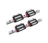 CHCWR Sliding rail linear bearing slider block 2PCS HGR35 Linear Guide + 4PCS HGH35CA Linear Bearings Flange Slide Block(2000mm)