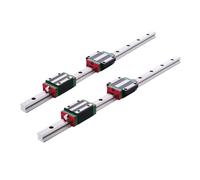 CHCWR Sliding rail linear bearing slider block 2pcs Linear Guide Rail HGR15 Length 600mm + 4pcs HGH15CA Linear Slider Blocks