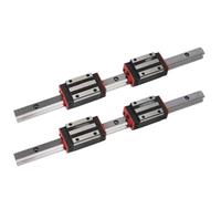 CHCWR Sliding rail linear bearing slider block CNC Linear Guide 2pcs HGR45 Linear Square Rail 600mm-1000mm + 4pcs Slides Carriages HGH45CA For CNC Parts(950mm)
