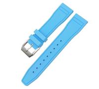 CHCWR Soft 21mm 20mm 22mm Fluororubber FKM Watchbands For Big Pilot Portofino TOP GUN Natural Rubber Watch Strap