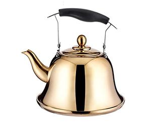 CHCWR Stainless Steel Large-Capacity Sounding Kettle 4L5L6L Induction Cooker Multi-Purpose Kettle (Color : Gold, Size : 5L) (Silver 6L)