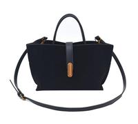 CHCWR Suede Tote Bag for Women Brown Suede Fashion Retro Shoulder Satchel Bag for Work Travel Shopping