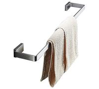 CHCWR SUS 304 Stainless Steel Towel Bar Rail，Bathroom Towel Holder Rack，30cm-88cm Wall Mounted Single Rod，Polished Silver Finish (Size : 27.6 inch/70cm) Present