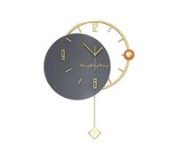 CHCWR Swinging Art Wall Clock Home Living Room Clock Silent Home Decoration Wall Clock