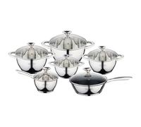 CHCWR Thickened Stainless Steel Pot Set, Kitchen Household Pot Set Of 12 Pieces