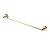 CHCWR Towel Bar Rail Bath Towel Bars Silver Bathroom Single Rod Towel Rails Wall Mounted Towels Shelves Rack Stainless Steel Screw Installation (Size : 80cm) Present