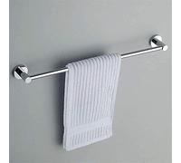 CHCWR Towel Rail Simple Bronze Single Rod, Wall-Mounted Towel Rack Towel Rack Kitchen Bathroom Kitchen Bathroom Towel Rack (Color : Silver, Size : 50cm) (Silver 50cm)